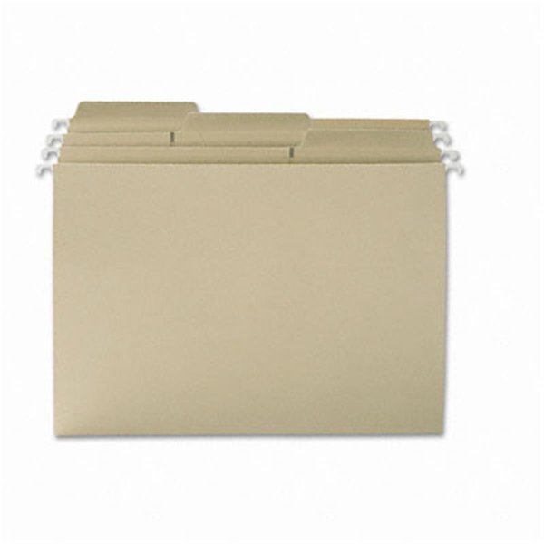 Made-To-Stick FasTab Hanging File Folders- 1/3 Tab- Letter- Moss Green- 20/Box, 20PK MA196803
